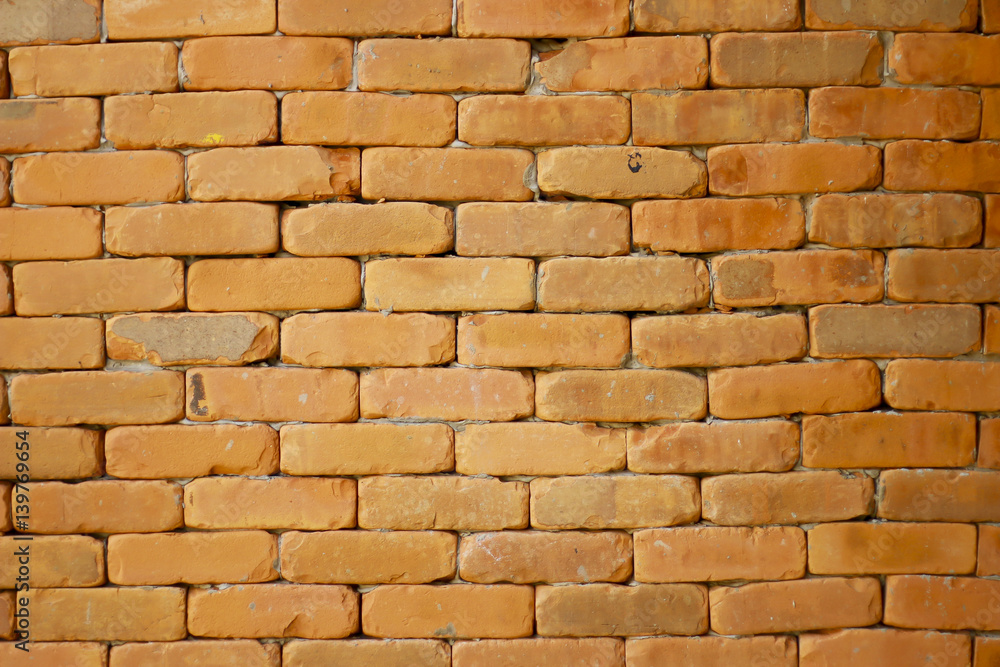 Stock Photo - Grunge Red yellow beige tan fine brick wall texture background Stock Photo - Grunge Red yellow beige tan fine brick wall texture background