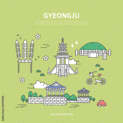 Gyeongju line layer set photo