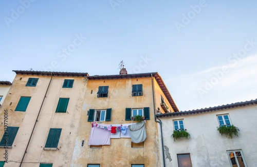 Ancient medieval architecture of Lucca, Italy