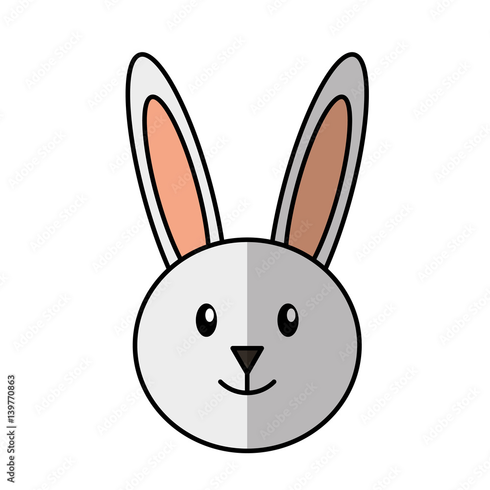 cute rabbit character icon vector illustration design cute rabbit character icon vector illustration design