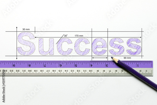 Measure success concept