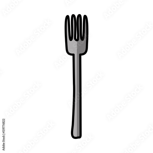 fork kitchen cutlery isolated icon vector illustration design