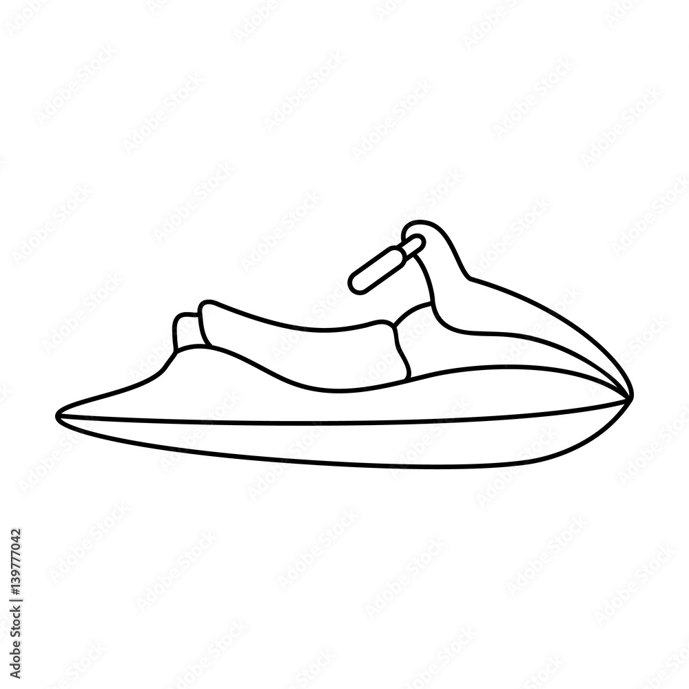 Water scooter for entertainment.Water transport for two people.Ship and