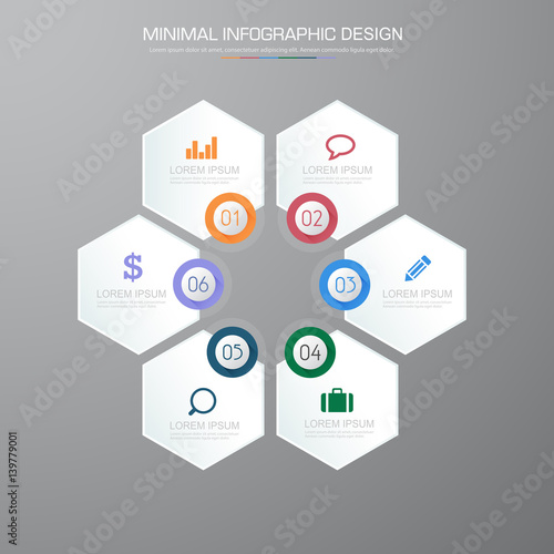 Infographic Elements with business icon on full color background  process or steps and options workflow diagrams,vector design element eps10 illustration