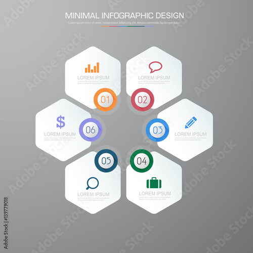 Infographic Elements with business icon on full color background  process or steps and options workflow diagrams,vector design element eps10 illustration