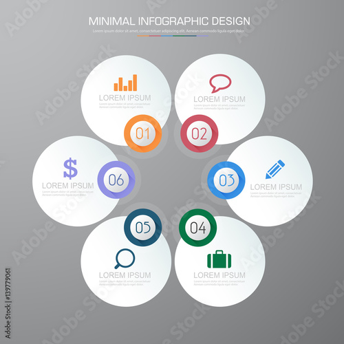 Infographic Elements with business icon on full color background  process or steps and options workflow diagrams,vector design element eps10 illustration
