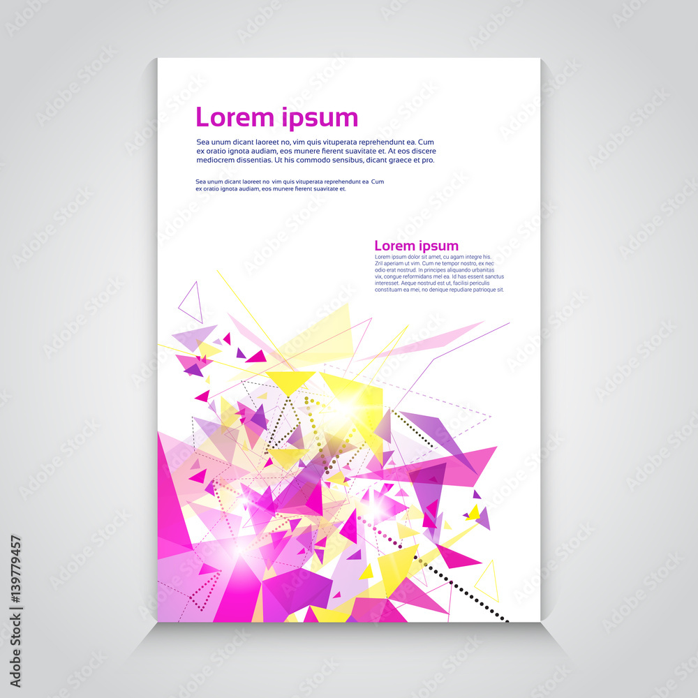 Fototapeta premium Abstract Triangle Geometrical Background Banner Copy Space Vector Illustration
