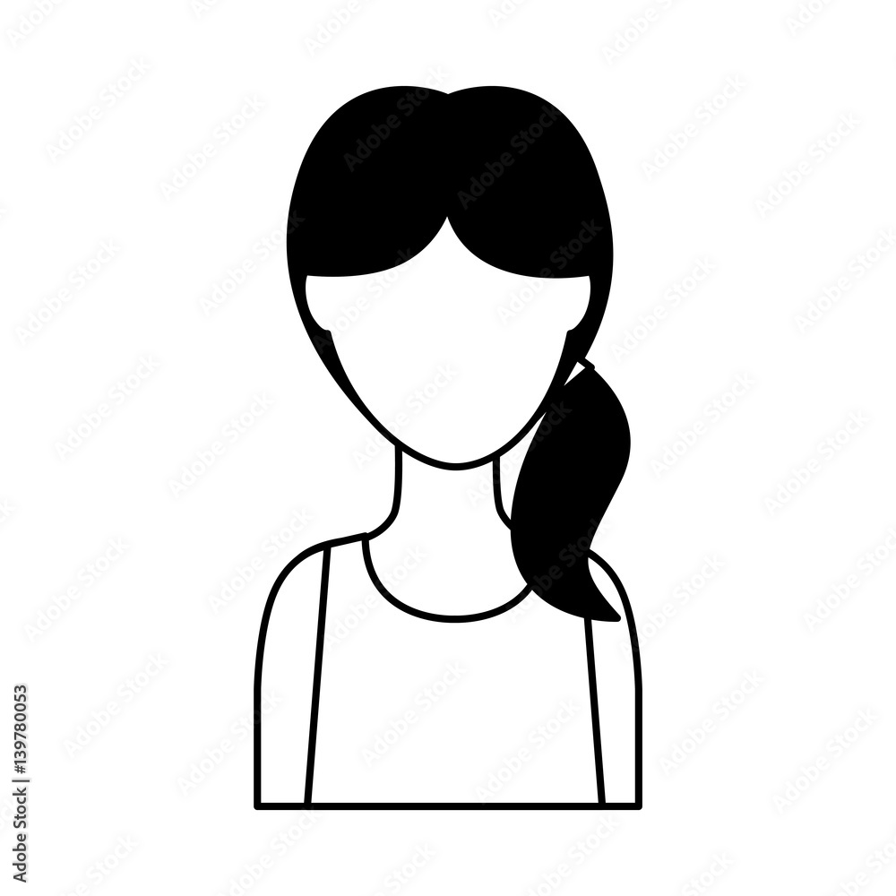 cute woman avatar character vector illustration design cute woman avatar character vector illustration design