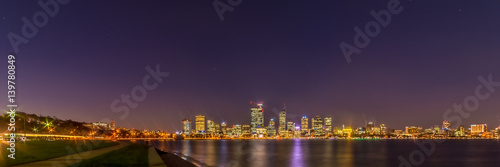 Illuminated city of Perth, Australia © hafizismail