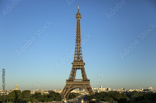 Paris cityscape with Eiffel Tower 