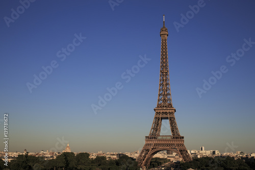 Paris cityscape with Eiffel Tower   © yobab