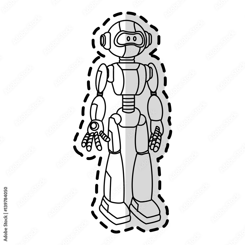 robot technology icon image vector illustration design robot technology icon image vector illustration design