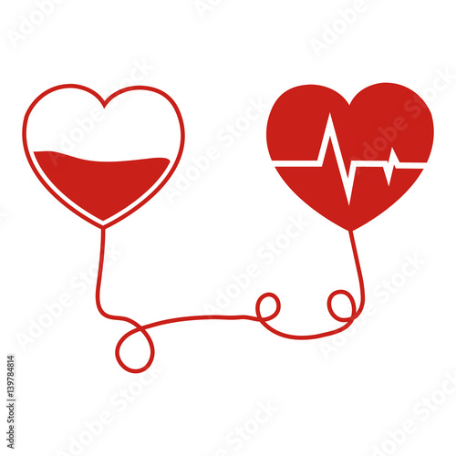 blood donation hearts transfusion vector illustration eps 10