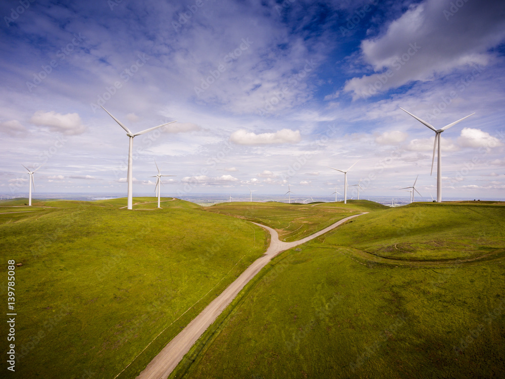 Windmill - Wind Turbine on Hill Windmill - Wind Turbine on Hill