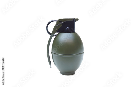 A hand grenade isolated photo