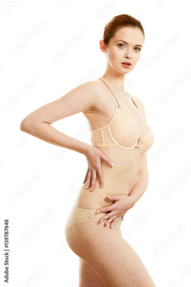 Beautiful slim woman wearing lace lingerie. Beautiful slim woman wearing lace lingerie.