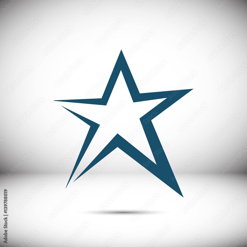 Obraz premium star icon stock vector illustration flat design