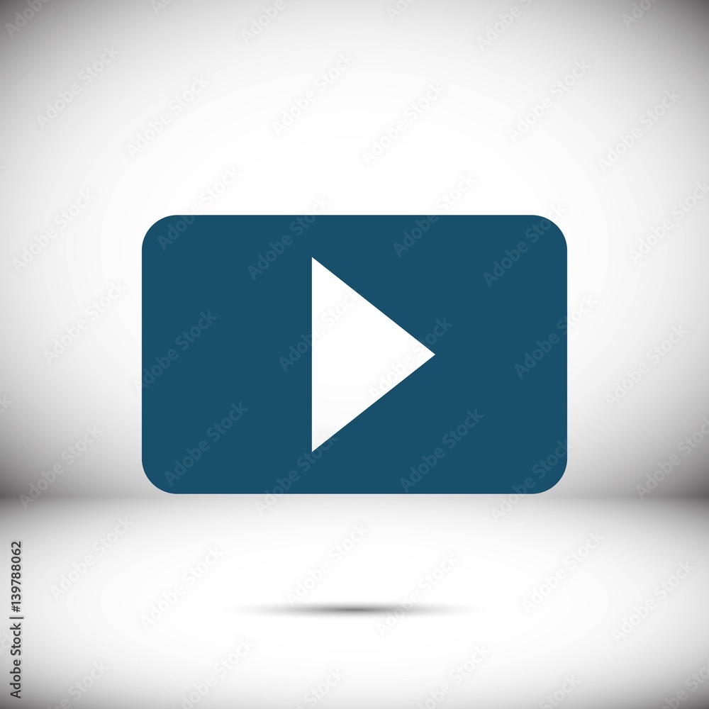 video icon stock vector illustration flat design video icon stock vector illustration flat design