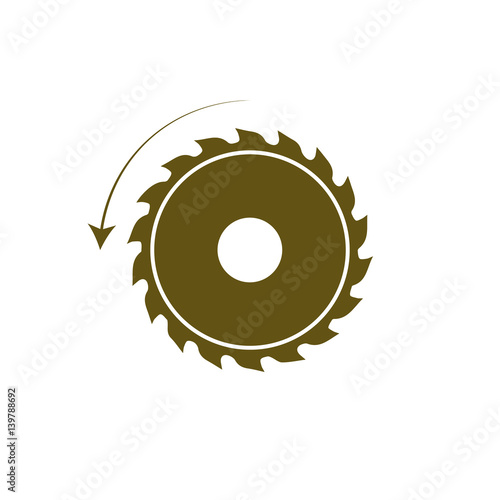 circular saw. sawmill icon