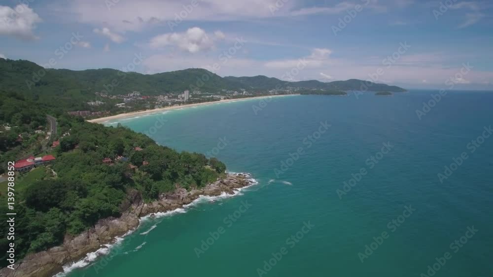 Aerial Drone Shot of Karon Beach and Headland in Phuket Thailand
Aerial Drone Shot of Karon Beach and Headland in Phuket Thailand