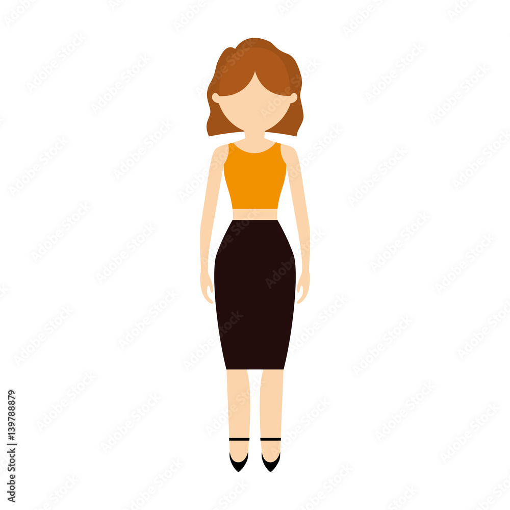 Fototapeta premium avatar woman female design vector illustration eps 10
