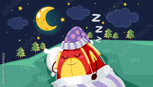 Mascot Tent Sleep Under Stars