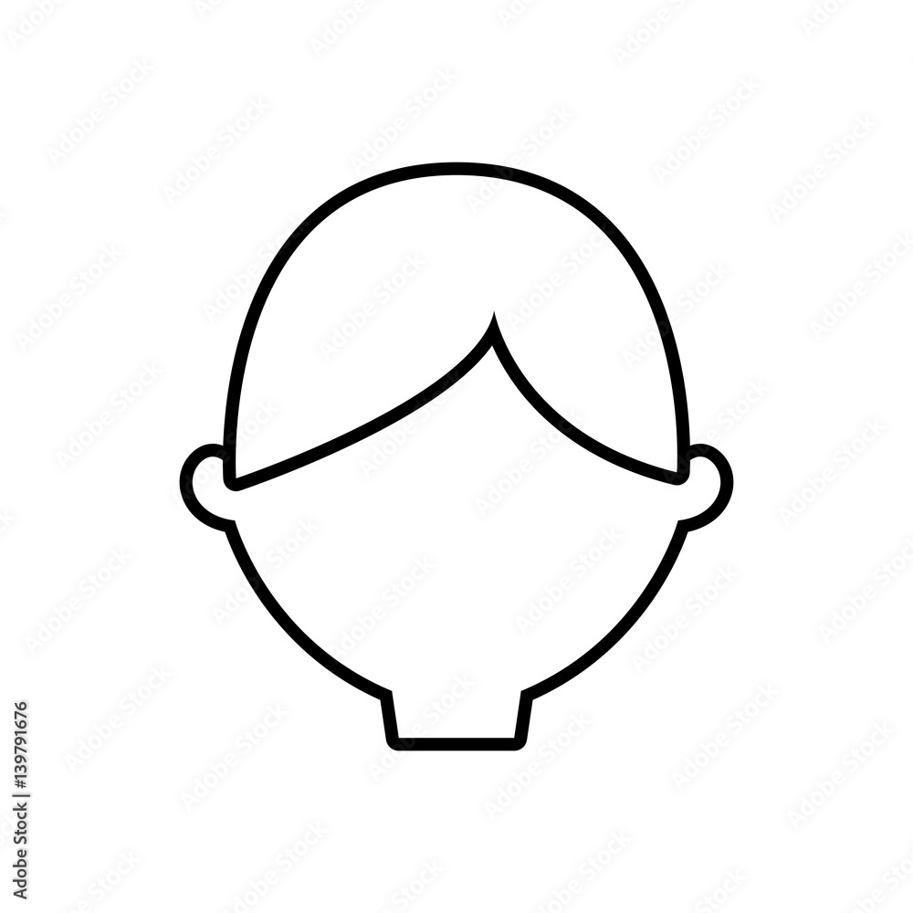 head man male line vector illustration eps 10 head man male line vector illustration eps 10