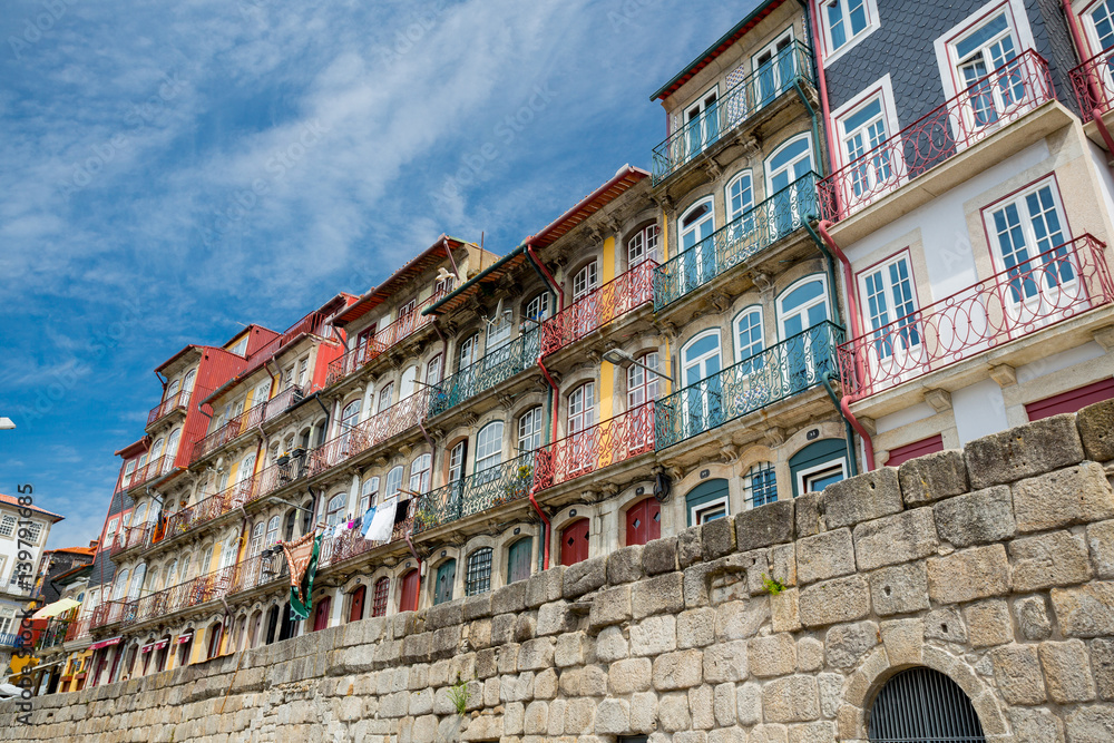 Porto colorful buildings