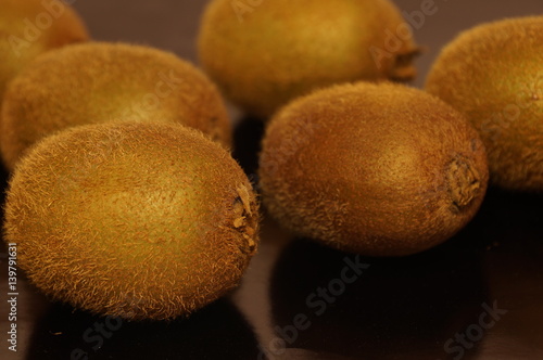 Ripe sweet kiwi isolated on background