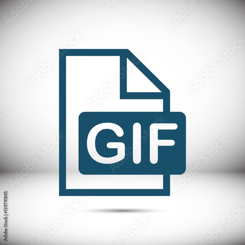 gif icon stock vector illustration flat design