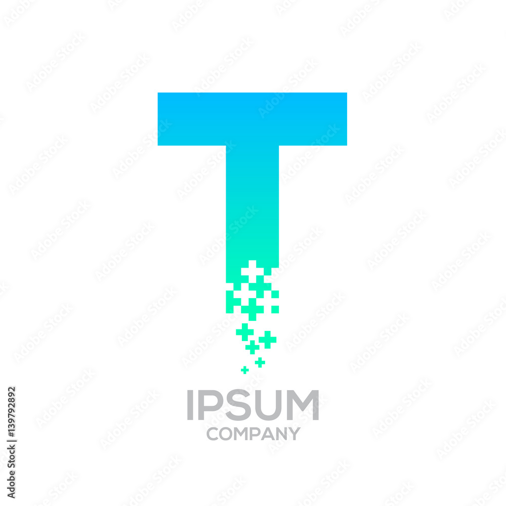 Letter T Pixel logo, Plus sign logo, Medical healthcare hospital symbol, Technology and digital logotype Letter T Pixel logo, Plus sign logo, Medical healthcare hospital symbol, Technology and digital logotype