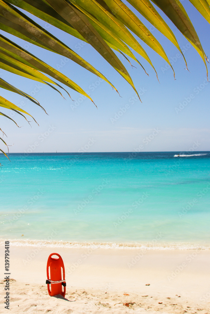 Beautiful colors of the Caribbean Sea. Background