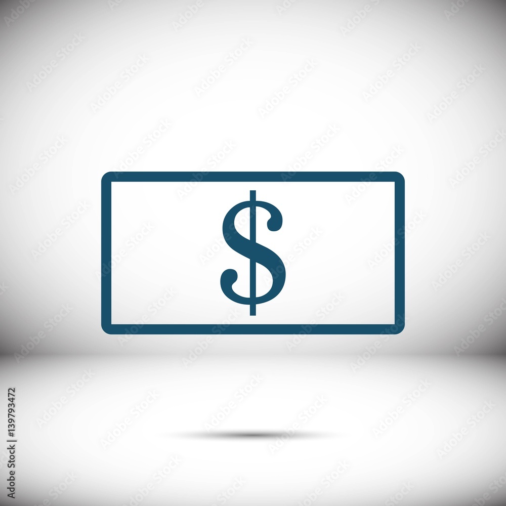 dollar money icon stock vector illustration flat design dollar money icon stock vector illustration flat design