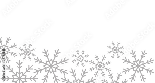 snowflakes christmas decoration icon vector illustration eps10