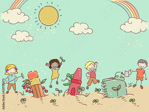 Stickman Kids Garden Book C...