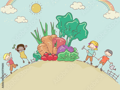 Stickman Kids Harvest