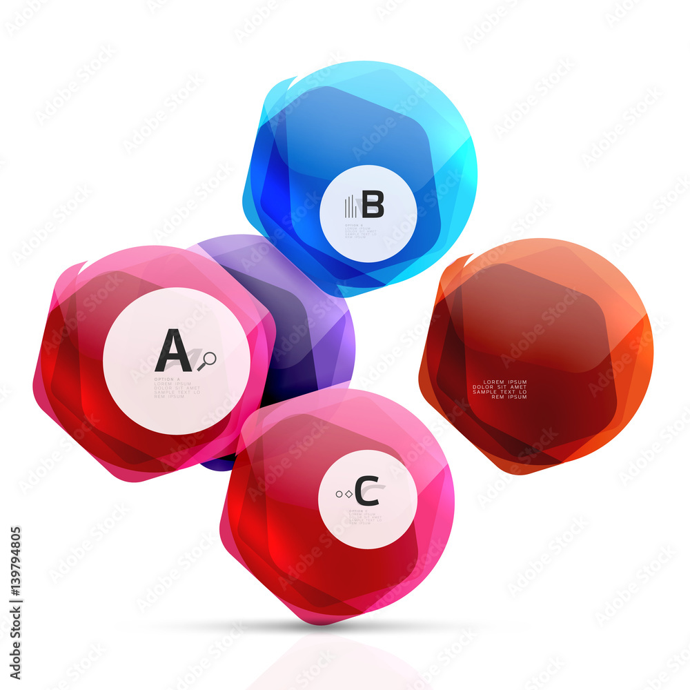 Geometrical hexagons abstract background Geometrical hexagons abstract background