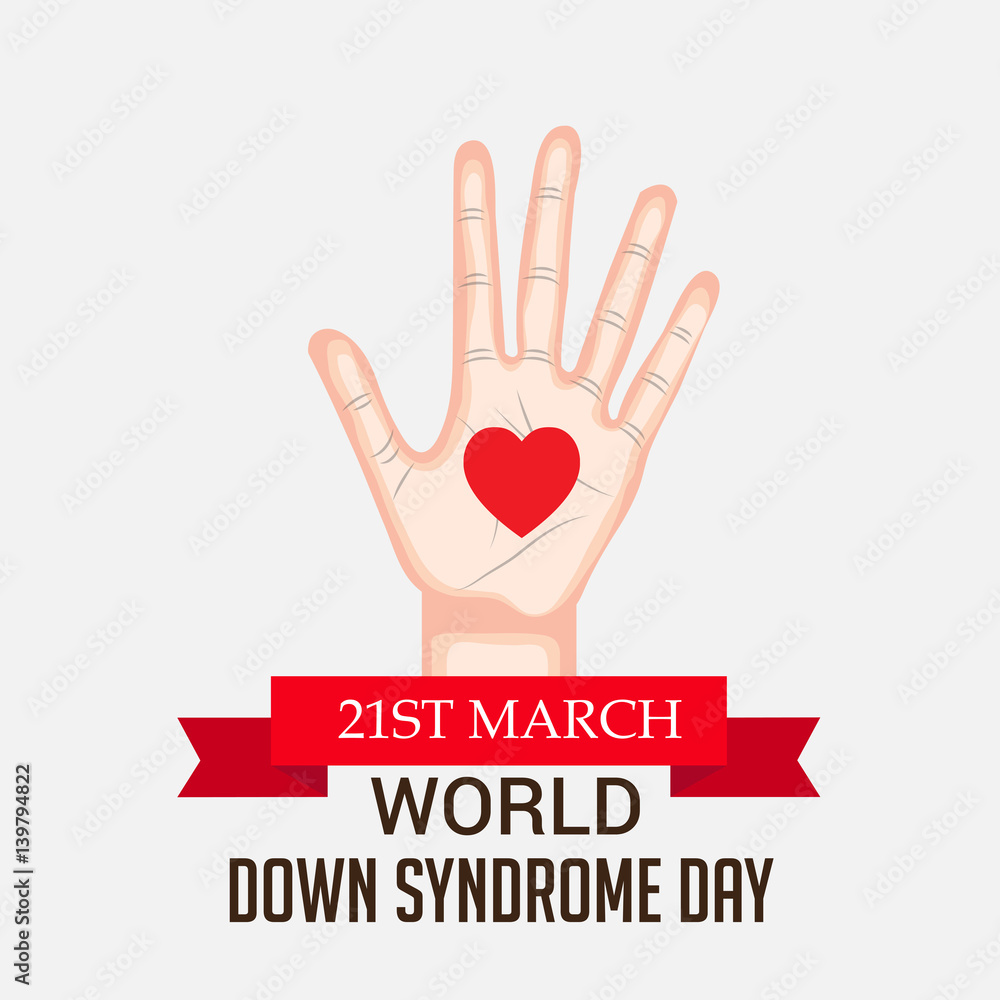 Obraz premium world down syndrome day.