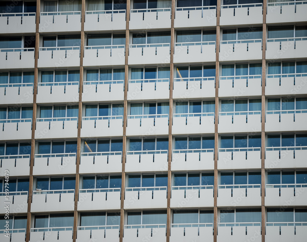 windows in high-rise building background windows in high-rise building background