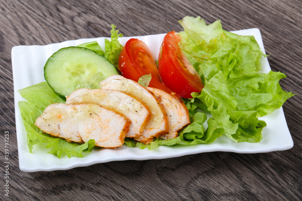 Salad with chicken breast Salad with chicken breast