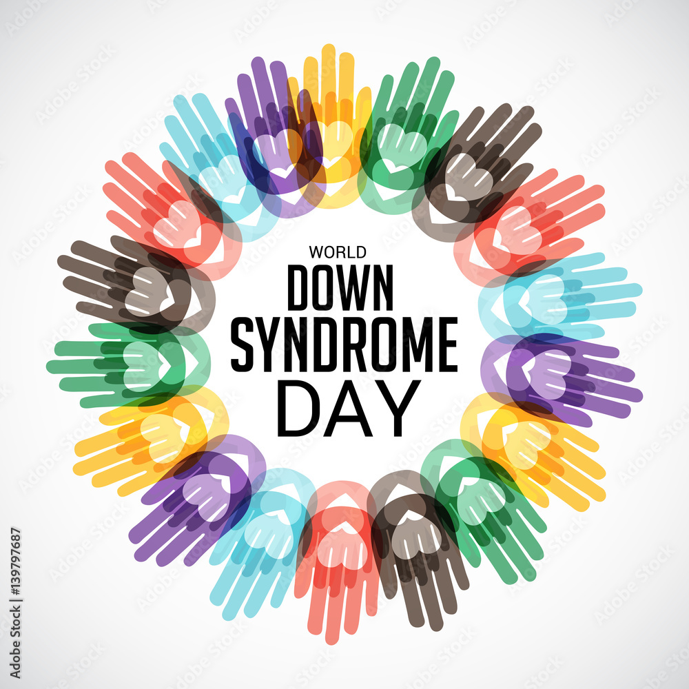 Obraz premium world down syndrome day.