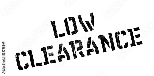 Low Clearance rubber stamp. Grunge design with dust scratches. Effects can be easily removed for a clean, crisp look. Color is easily changed.