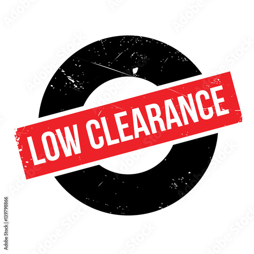 Low Clearance rubber stamp. Grunge design with dust scratches. Effects can be easily removed for a clean, crisp look. Color is easily changed.