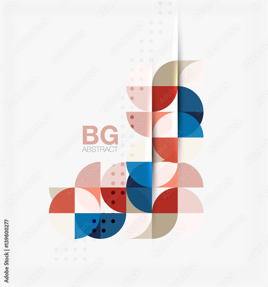 Obraz premium Modern geometric circle abstract background