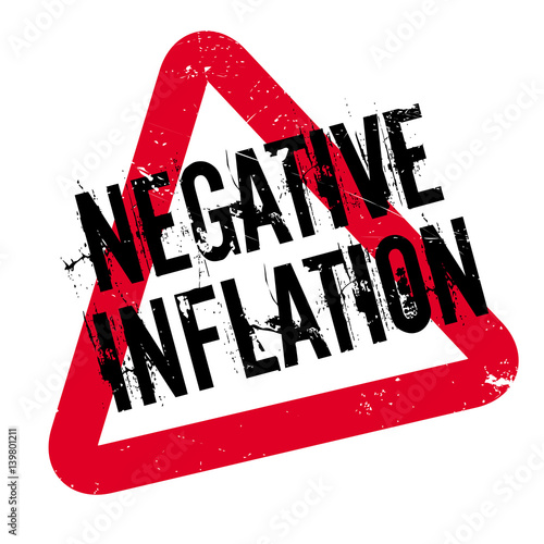 Negative Inflation rubber stamp. Grunge design with dust scratches. Effects can be easily removed for a clean, crisp look. Color is easily changed.