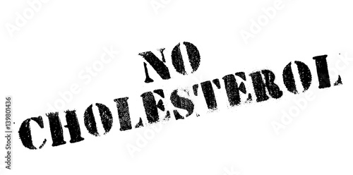No Cholesterol rubber stamp. Grunge design with dust scratches. Effects can be easily removed for a clean, crisp look. Color is easily changed.