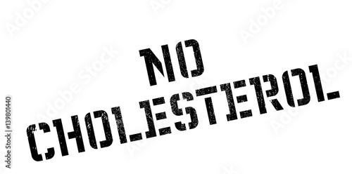No Cholesterol rubber stamp. Grunge design with dust scratches. Effects can be easily removed for a clean, crisp look. Color is easily changed.
