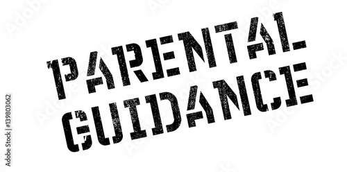 Parental Guidance rubber stamp. Grunge design with dust scratches. Effects can be easily removed for a clean, crisp look. Color is easily changed.