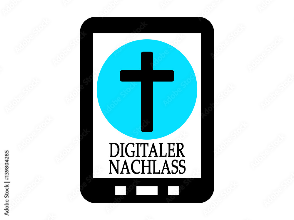 Obraz premium Digitaler Nachlass auf dem Smartphone