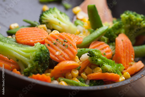 Slika na platnu fried vegetables